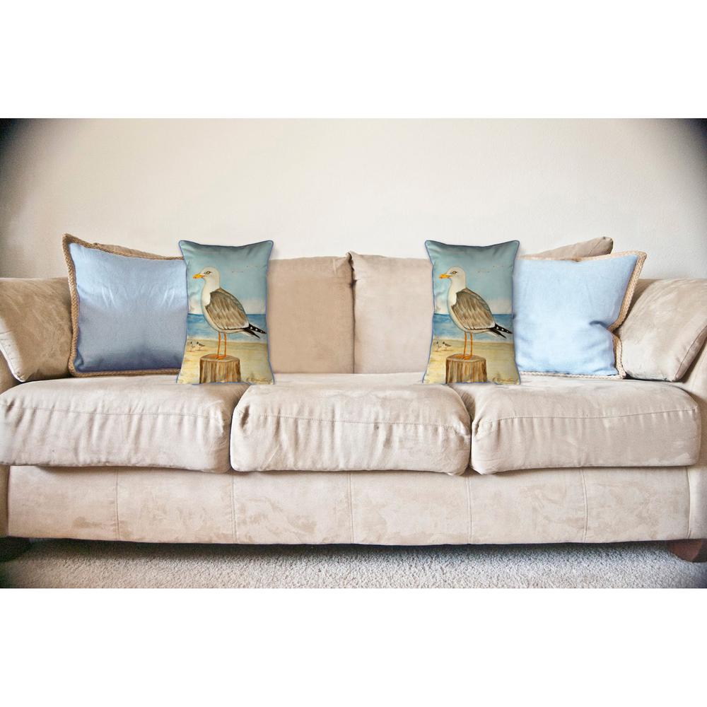 Dick's Seagull Large Indoor/Outdoor Pillow 16x20. Picture 3
