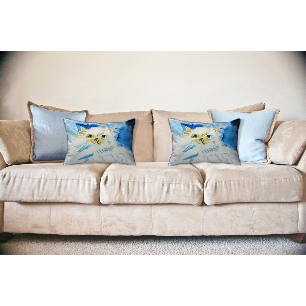 Junior the Cat Large Indoor/Outdoor Pillow 16x20. Picture 3