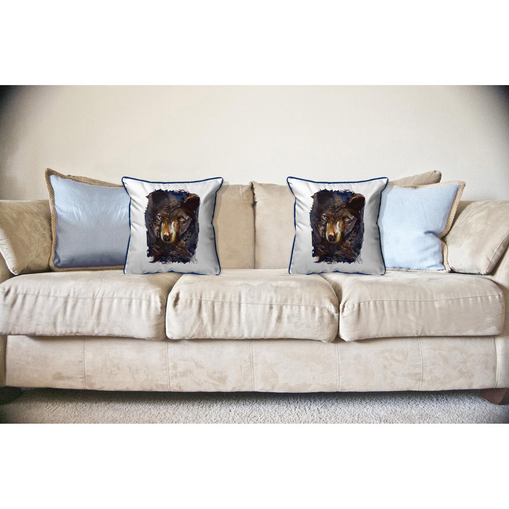Betsy's Bear Large Indoor/Outdoor Pillow 18x18. Picture 2