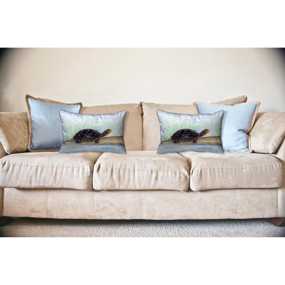 Spotted Turtle Large Indoor/Outdoor Pillow 16x20. Picture 3