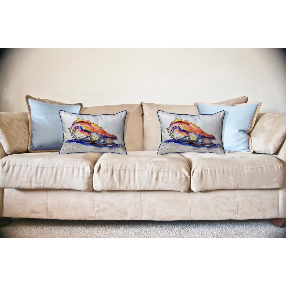 Betsy's Conch Large Indoor/Outdoor Pillow 16x20. Picture 3