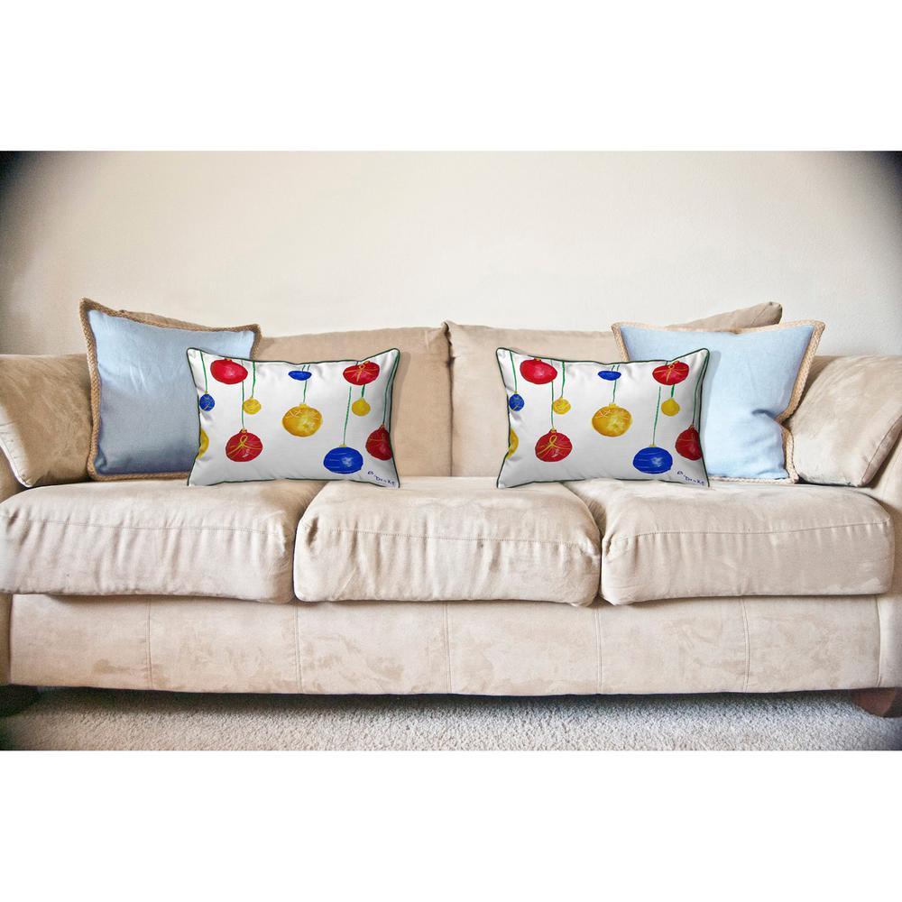 Christmas Ornaments Large Indoor/Outdoor Pillow 16x20. Picture 3