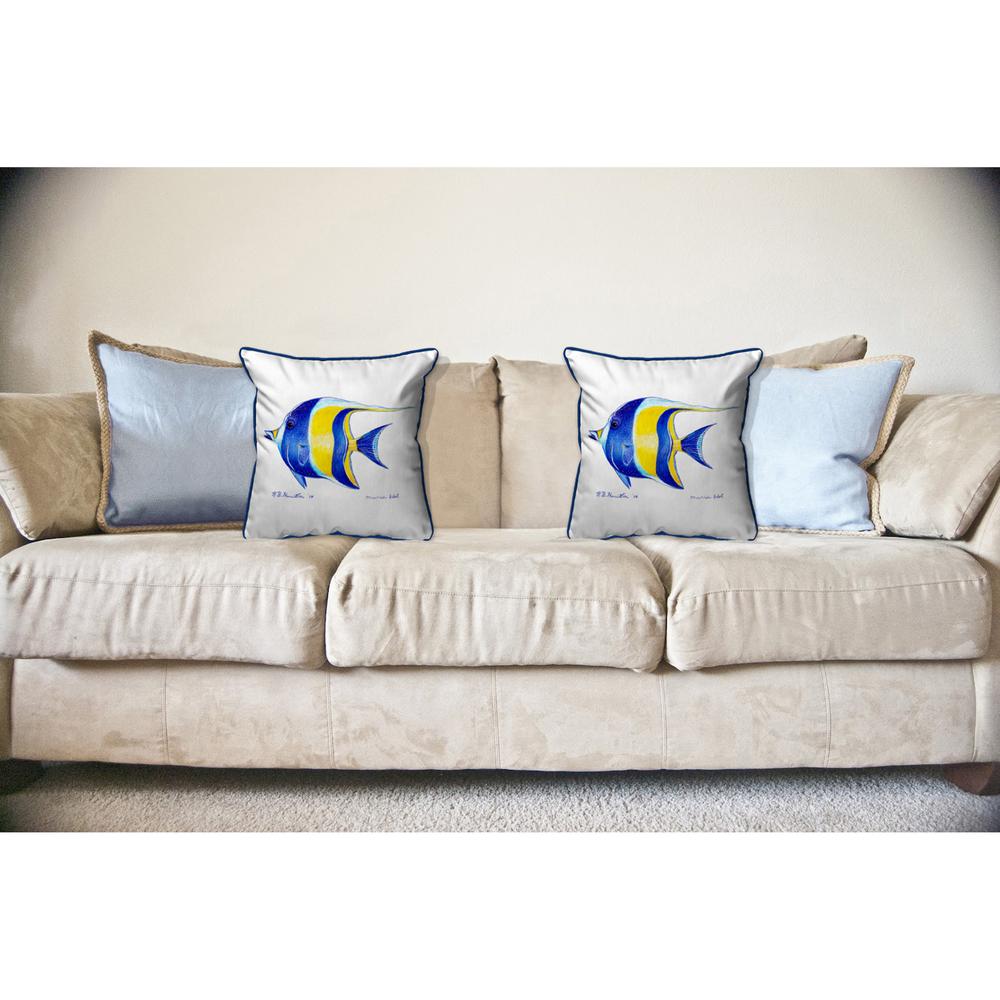 Moorish Idol Large Indoor/Outdoor Pillow 18x18. Picture 3