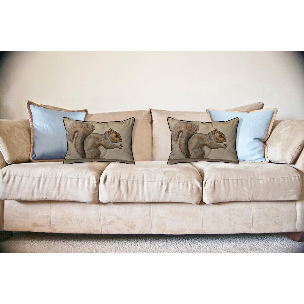 Squirrel Large Indoor/Outdoor Pillow 16x20. Picture 3
