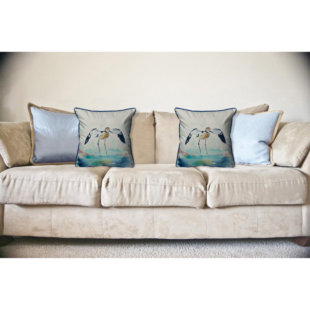 Betsy's Avocet Large Indoor/Outdoor Pillow 18x18. Picture 3