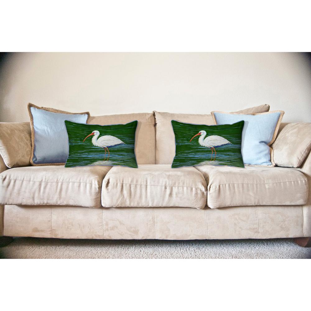Dick's White Ibis Large Indoor/Outdoor Pillow 16x20. Picture 3