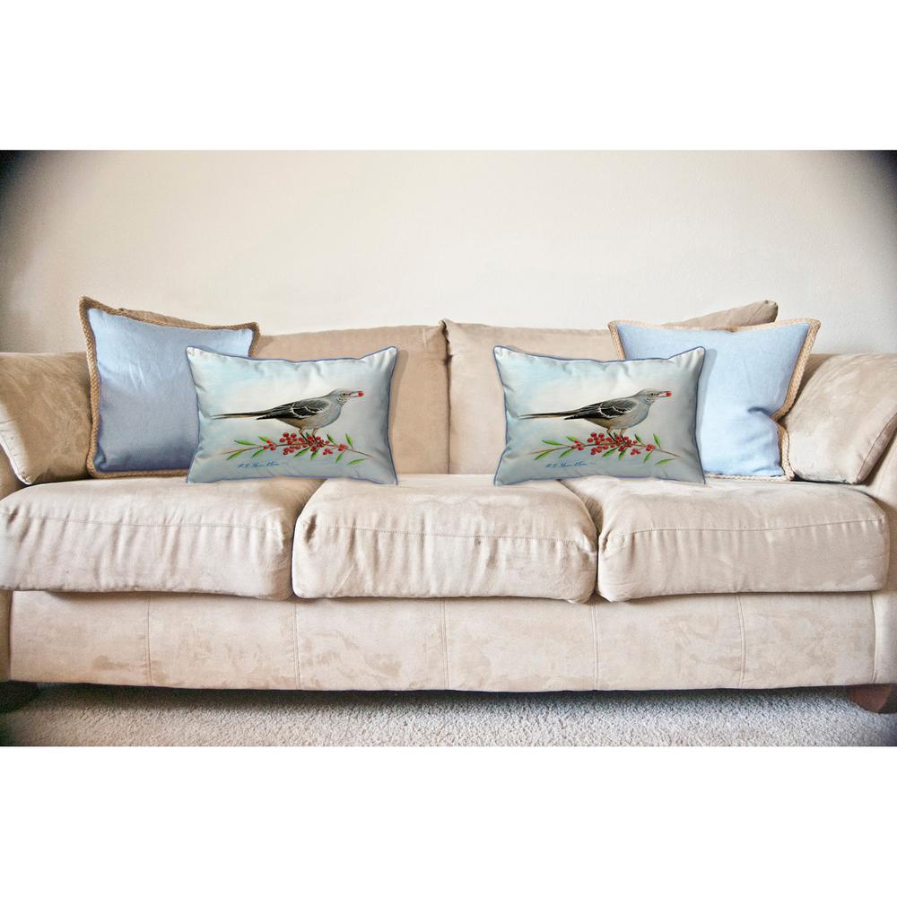 Betsy's Mockingbird Large Indoor/Outdoor Pillow 16x20. Picture 3