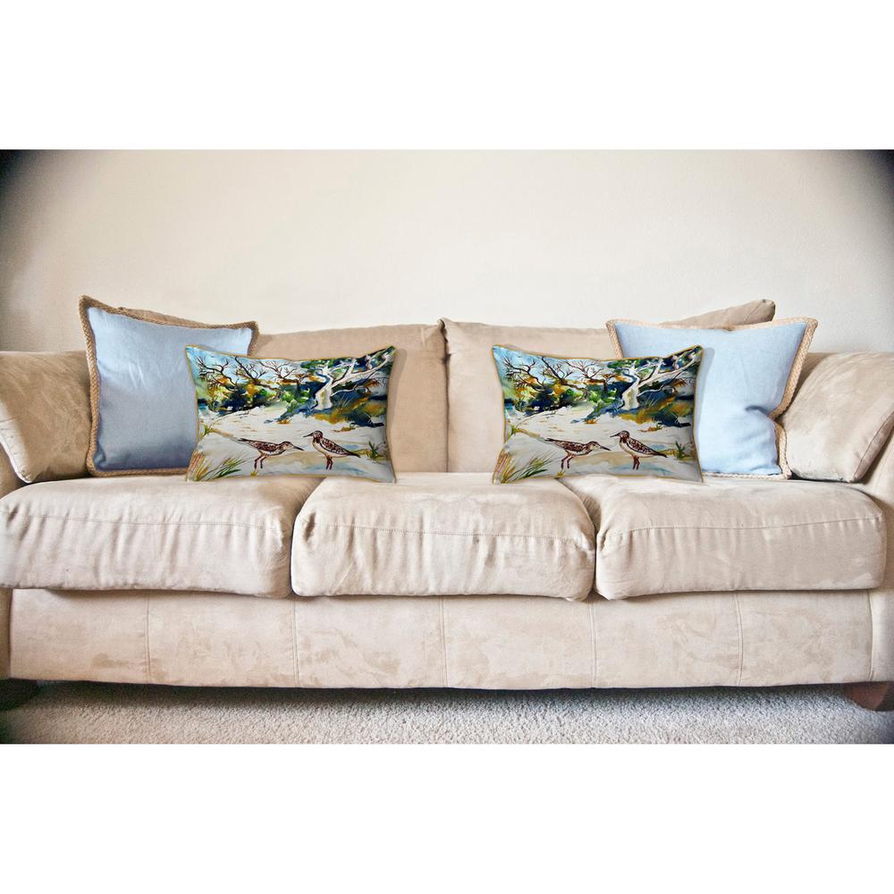 Tree & Beach Large Indoor/Outdoor Pillow 16x20. Picture 3