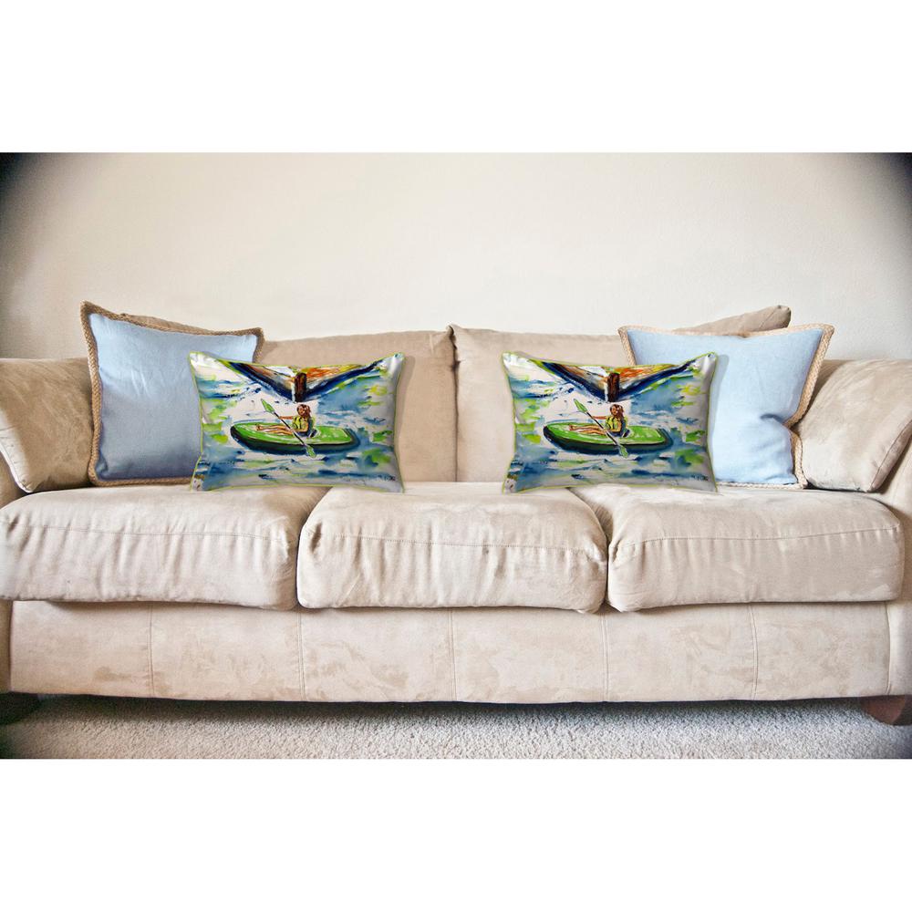 Eva Large Indoor/Outdoor Pillow 16x20. Picture 3