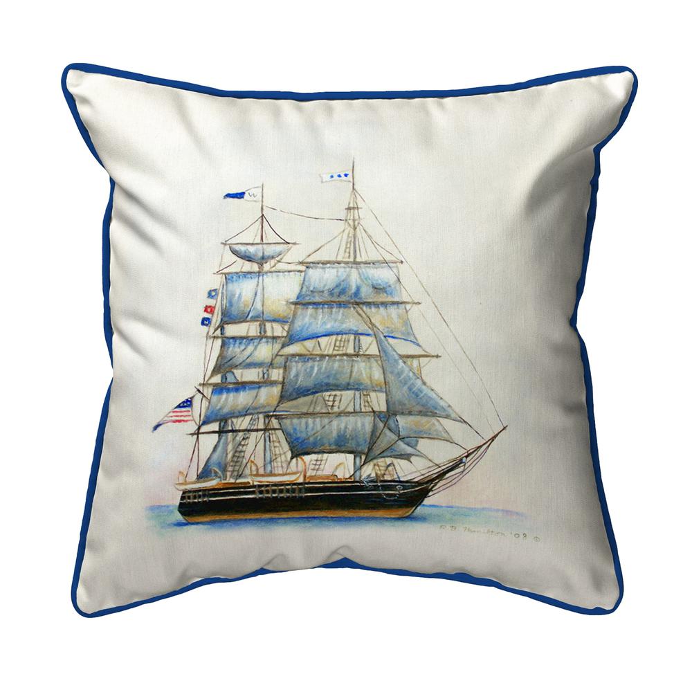 Whaling Ship Large Indoor/Outdoor Pillow 18x18. Picture 1