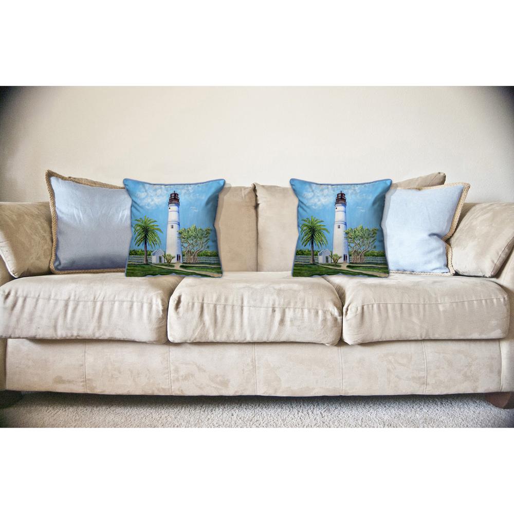 Key West Lighthouse Large Pillow 18x18. Picture 3