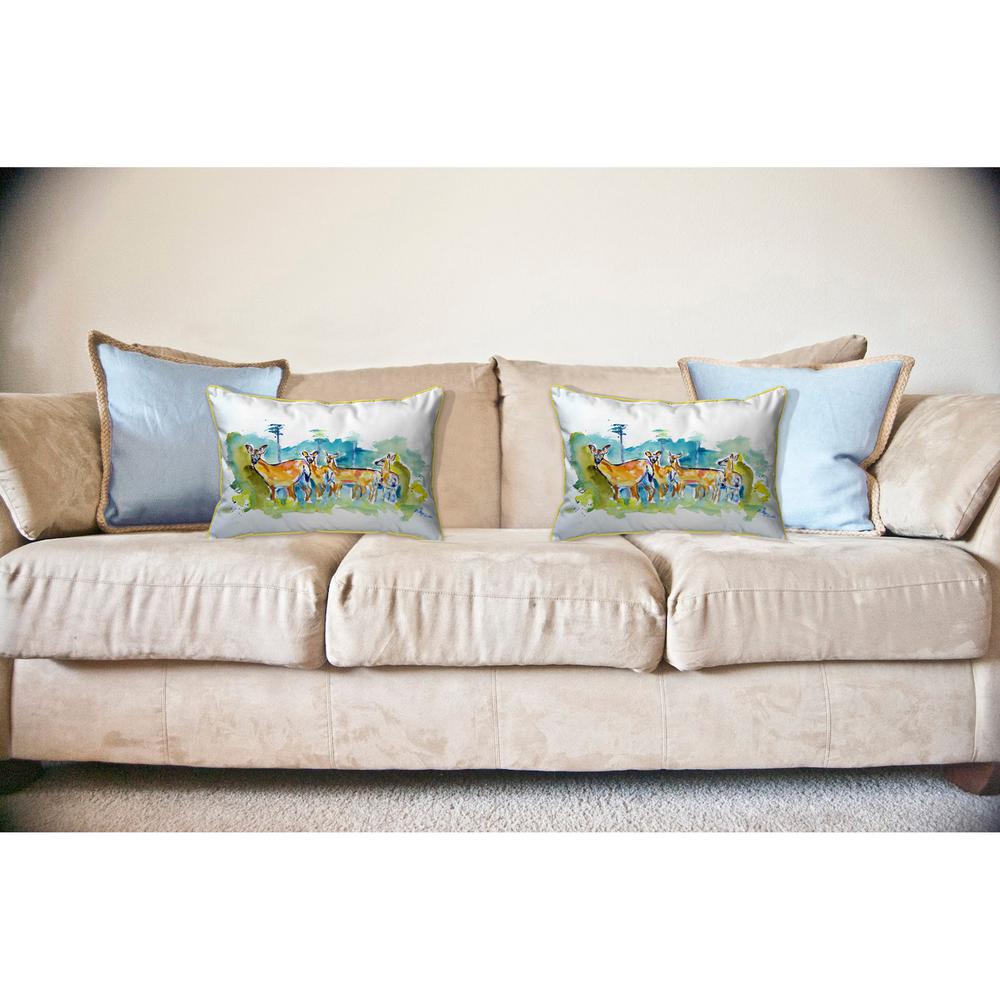 Deer Herd Large Indoor/Outdoor Pillow 16x20. Picture 3