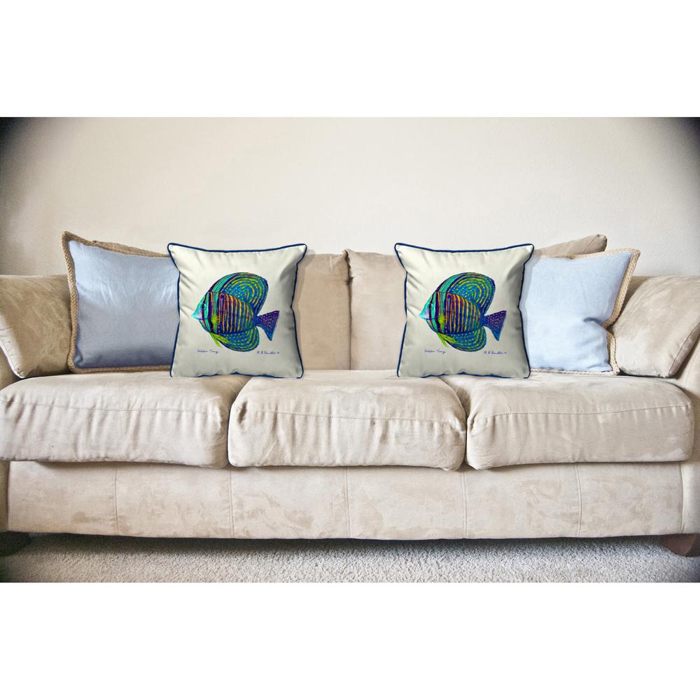 Sailfin Tang Large Indoor/Outdoor Pillow 18x18. Picture 3
