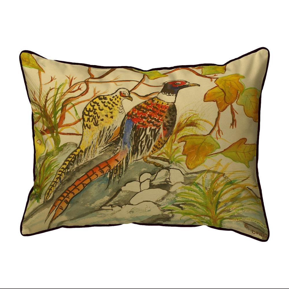 Pheasant Large Pillow 16x20. Picture 1