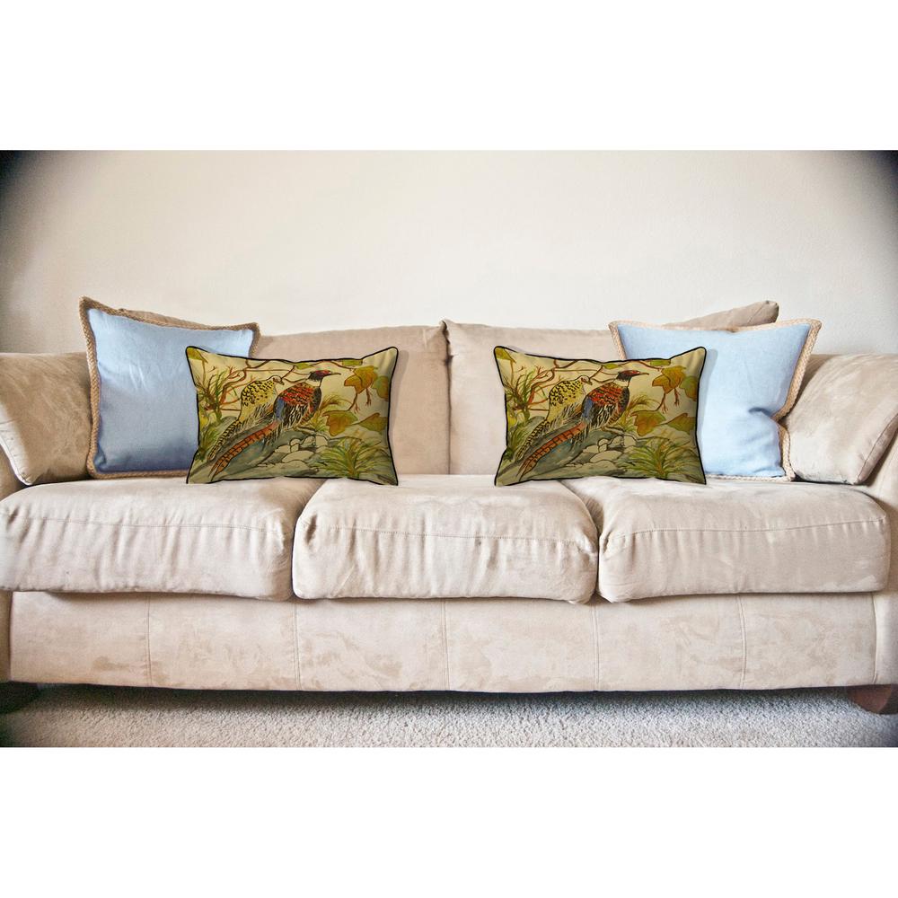 Pheasant Large Pillow 16x20. Picture 3