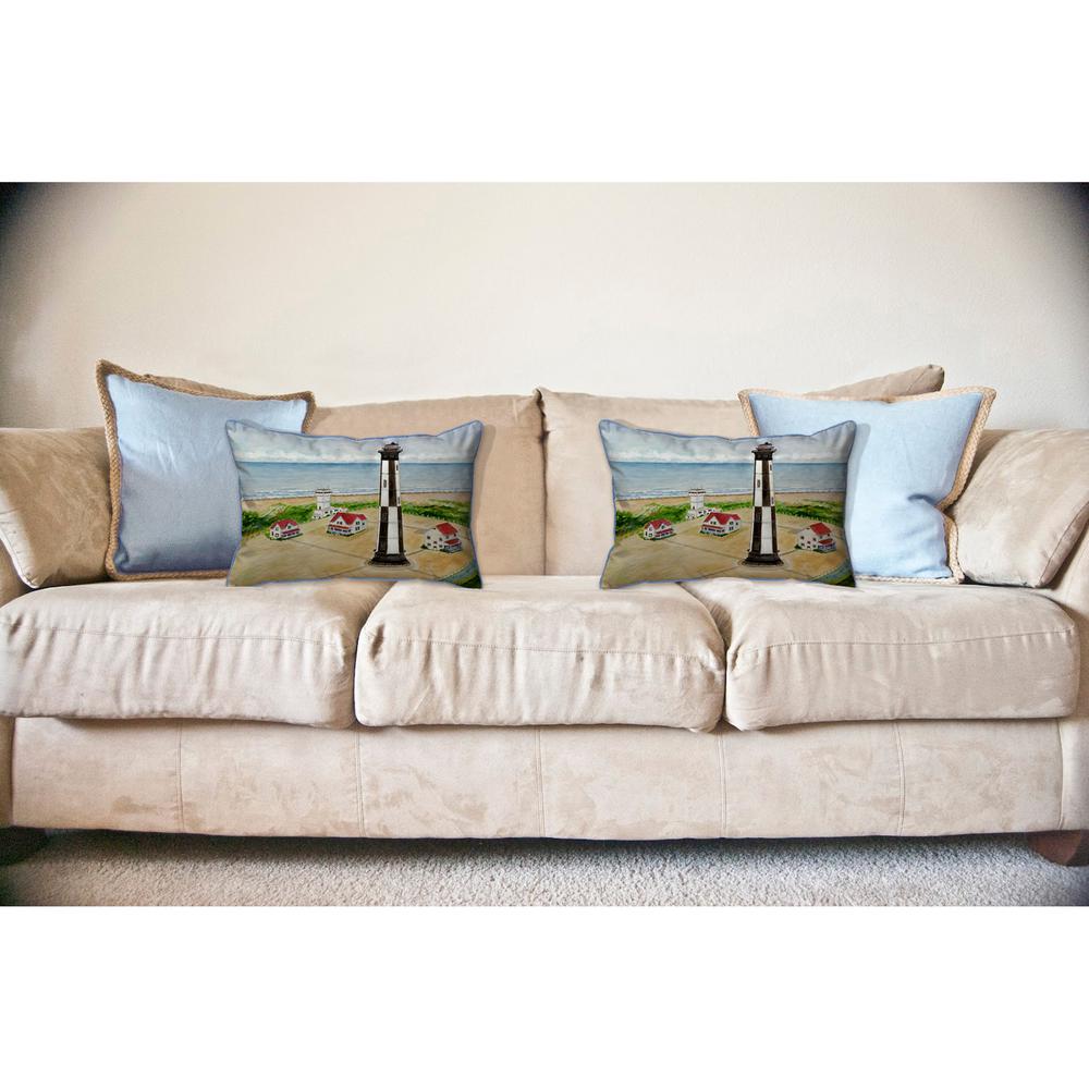 Cape Henry Lighthouse Large Indoor/Outdoor Pillow 16x20. Picture 3