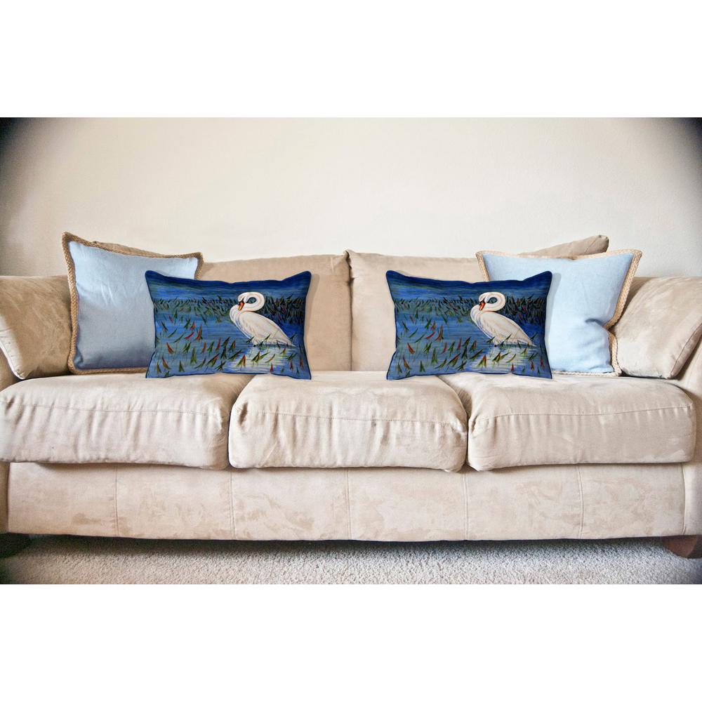 Mute Swan Large Pillow 16x20. Picture 3