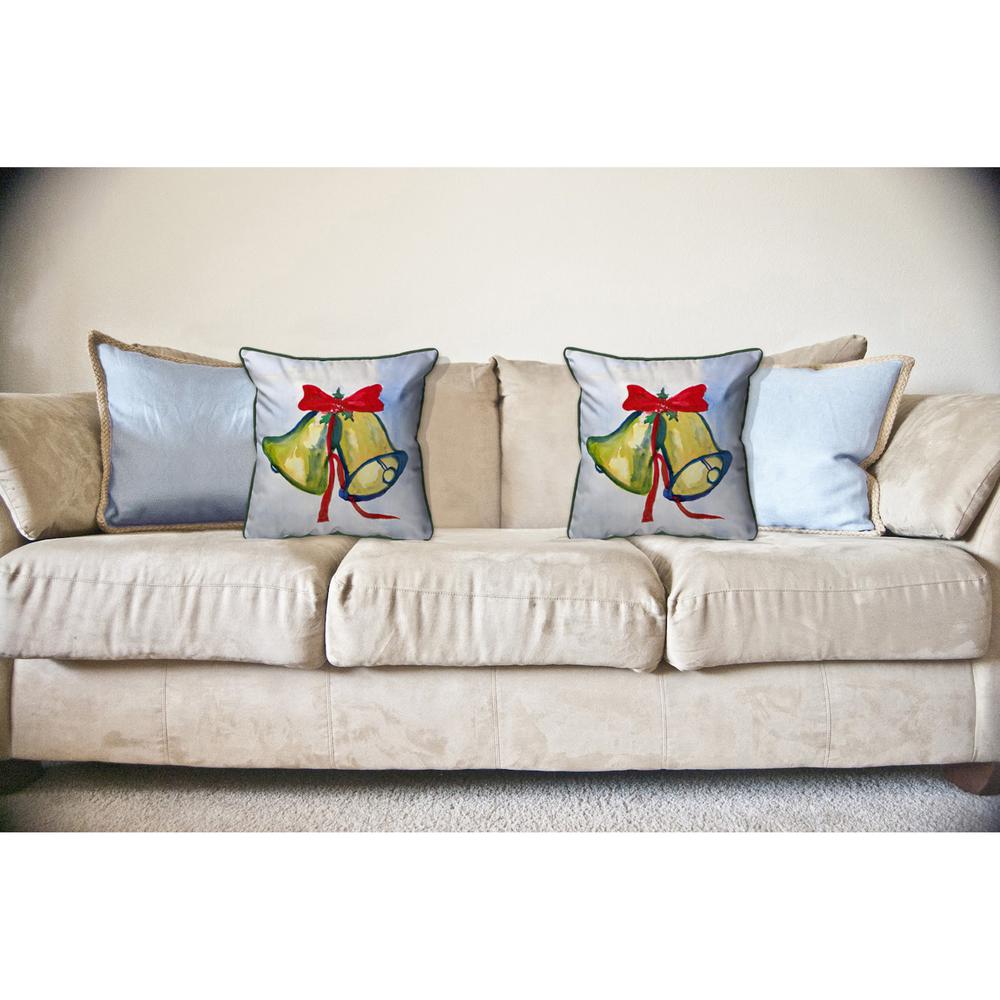 Christmas Bells Large Pillow 18x18. Picture 3
