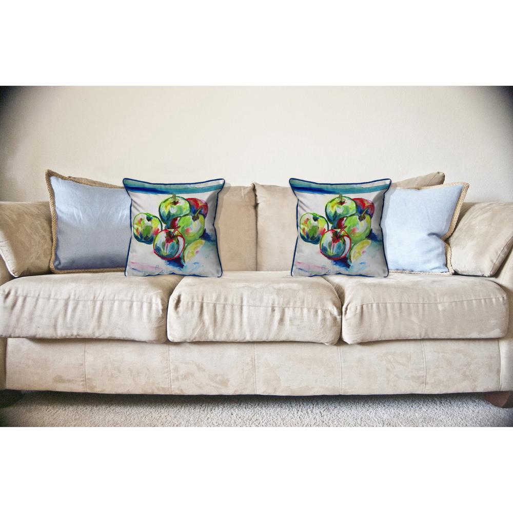 Green Apples Large Pillow 18x18. Picture 3