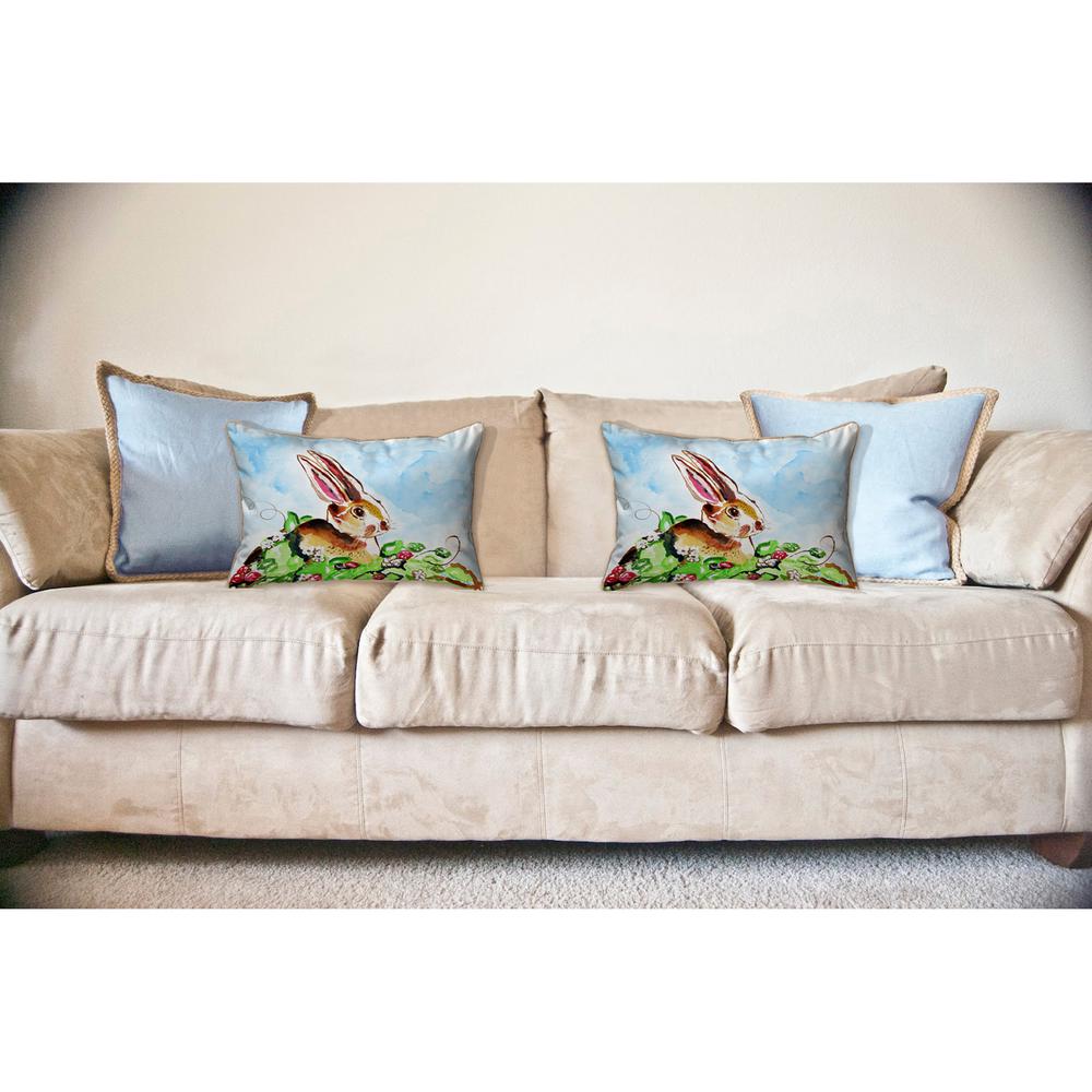Jack Rabbit Right Large Pillow 16x20. Picture 3