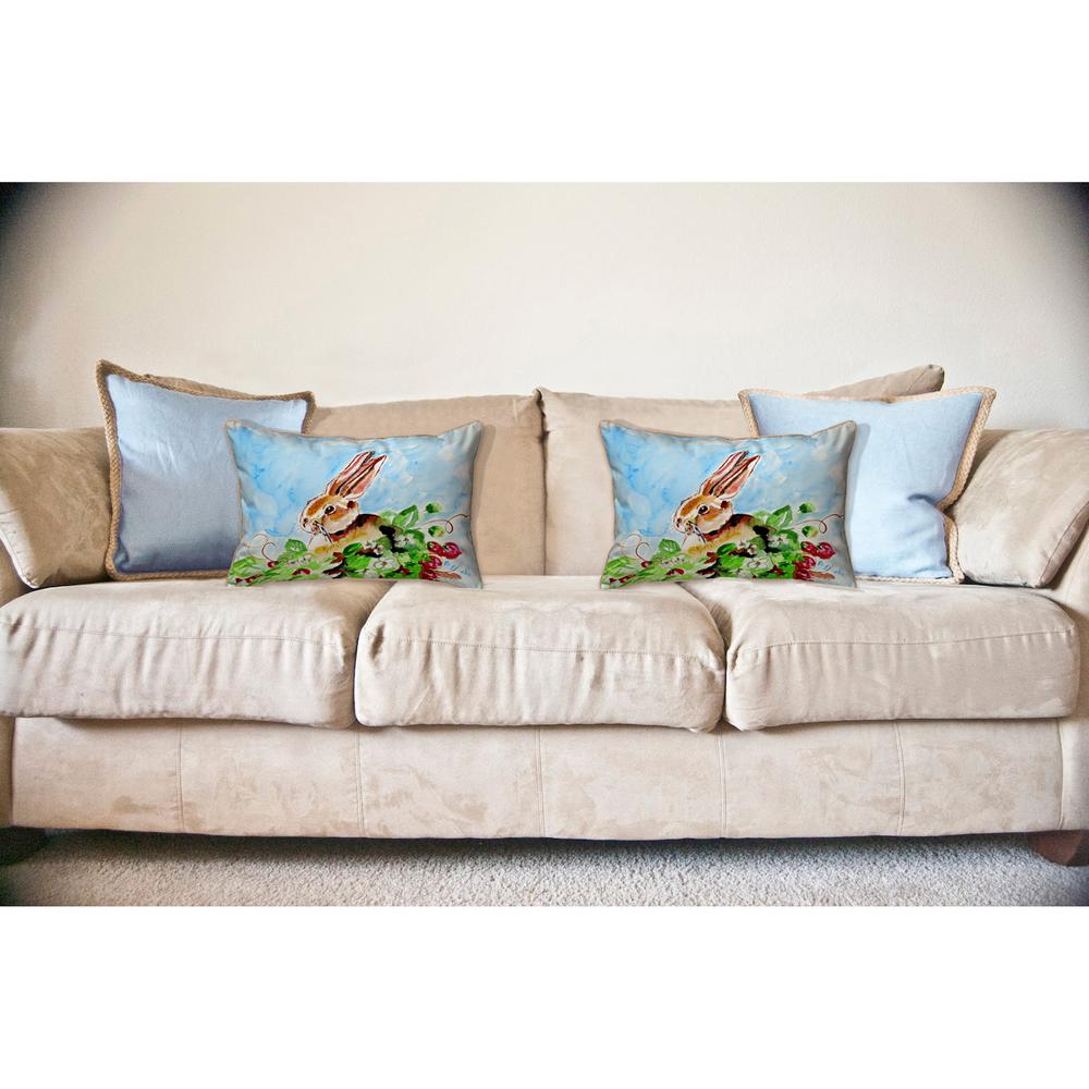 Jack Rabbit Left Large Pillow 16x20. Picture 3