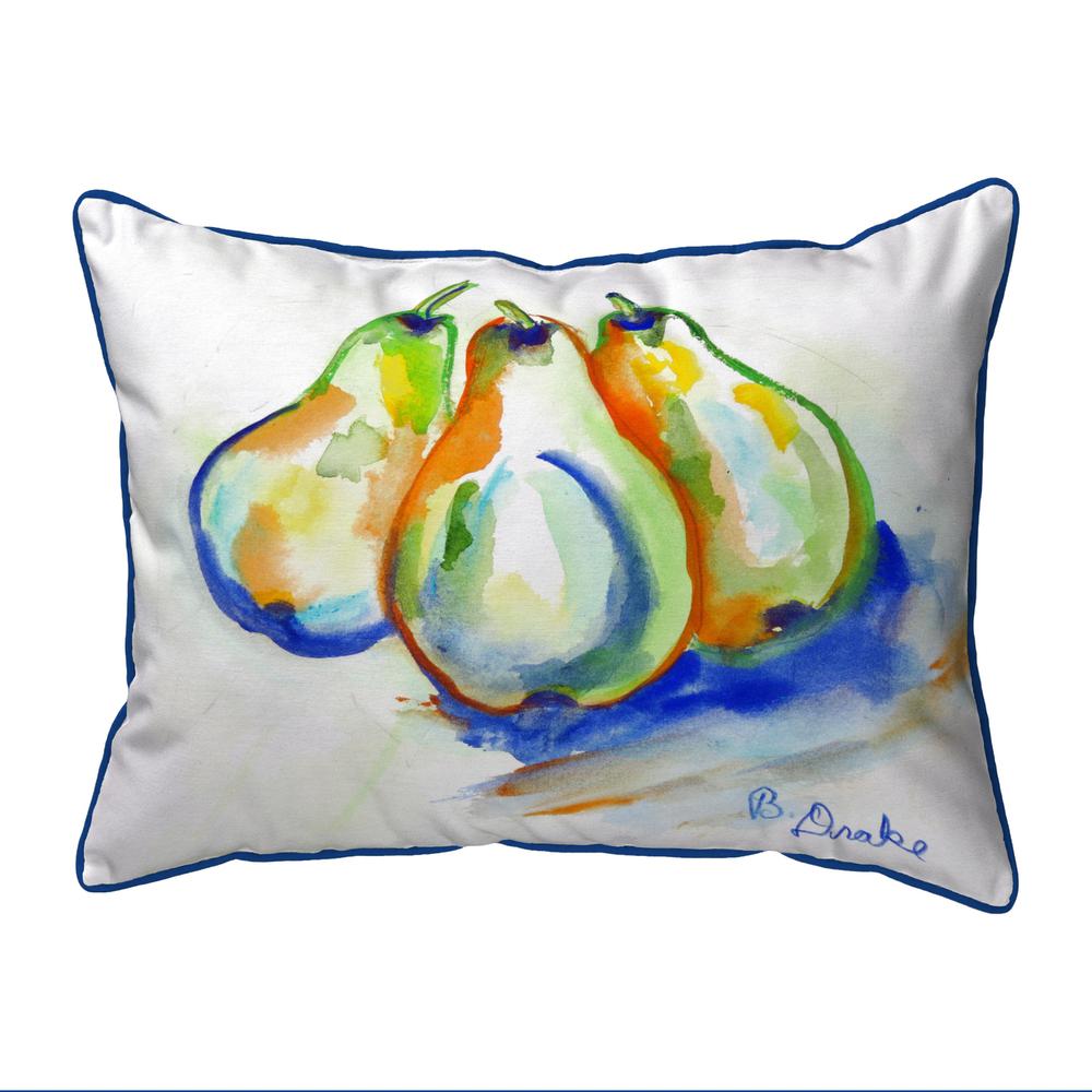 Three Pears Large Pillow 16x20. Picture 1