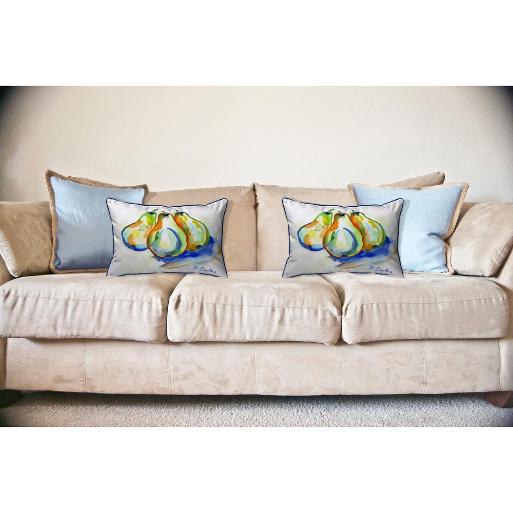 Three Pears Large Pillow 16x20. Picture 3