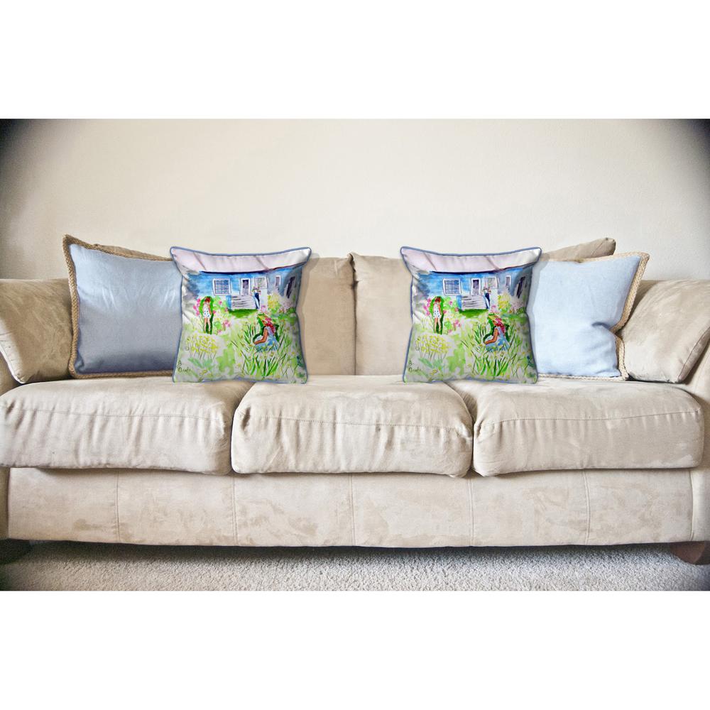 Front Yard Garden Large Pillow 18x18. Picture 3
