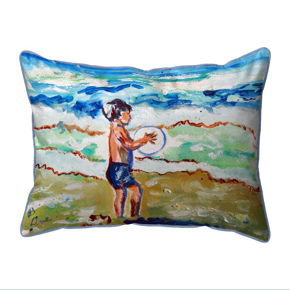 Boy & Surf Large Pillow 16x20. Picture 1