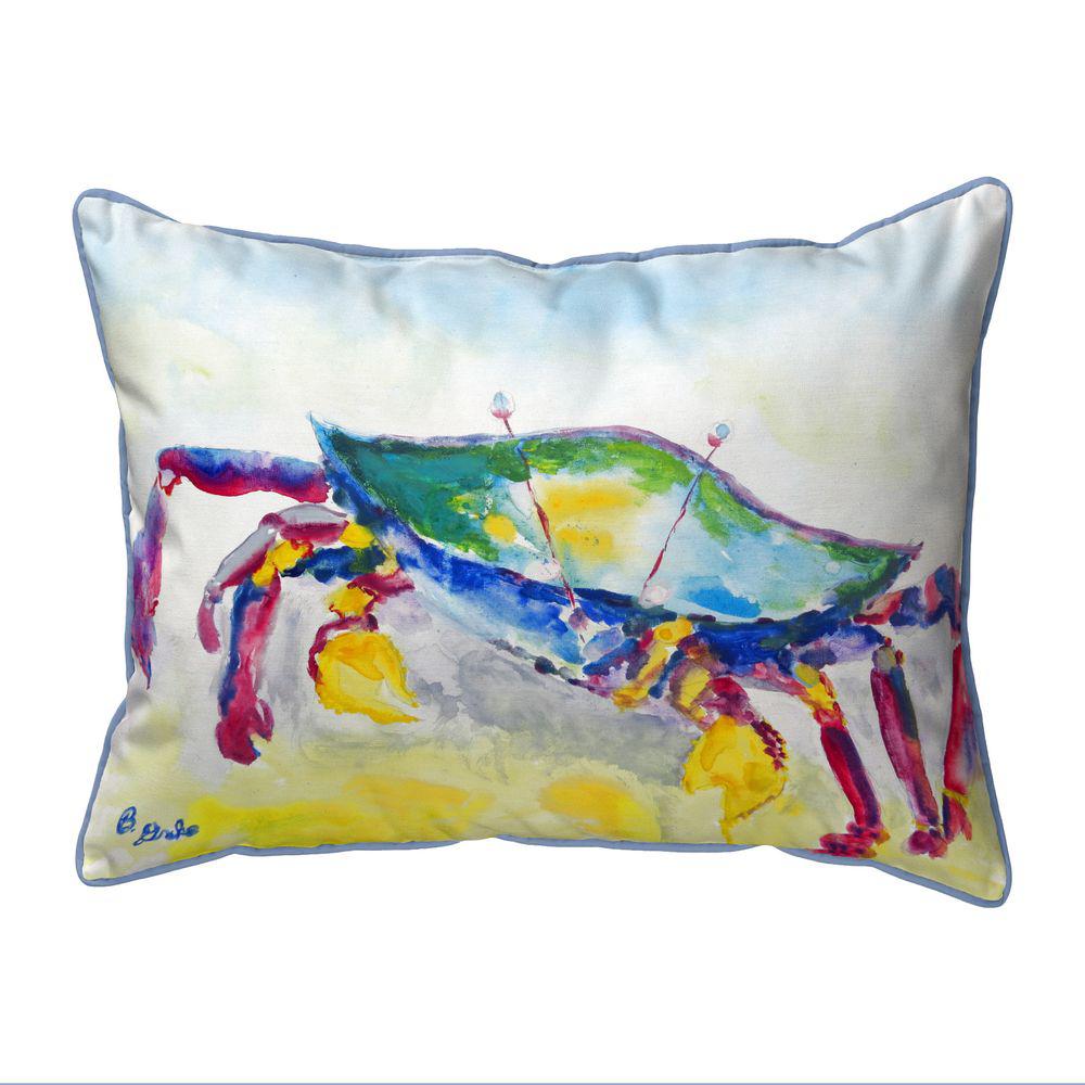 Crawling Crab Large Indoor/Outdoor Pillow 16x20. Picture 1