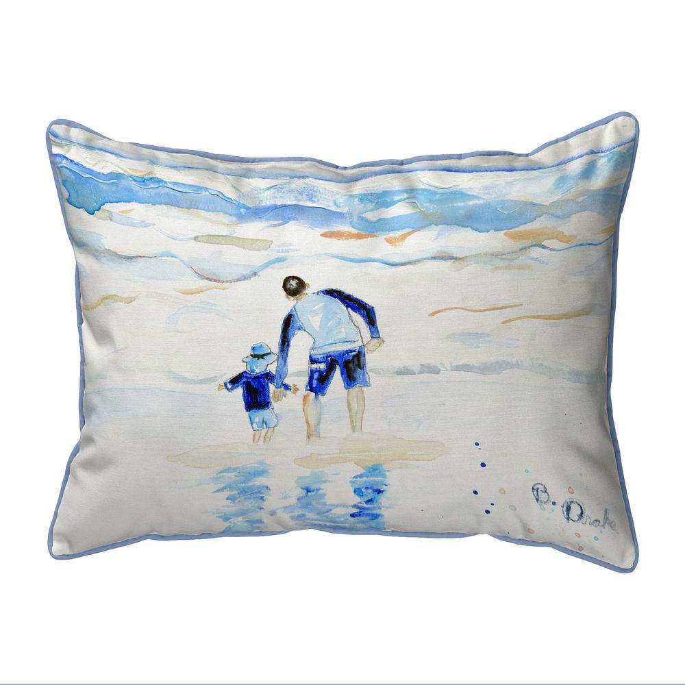 Facing the Waves Large Indoor/Outdoor Pillow 16x20. Picture 1