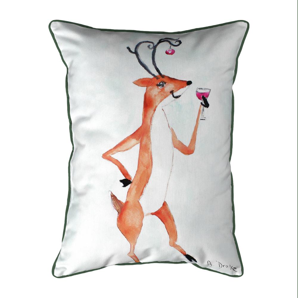Deer Party Large Indoor/Outdoor Pillow 16x20. Picture 1