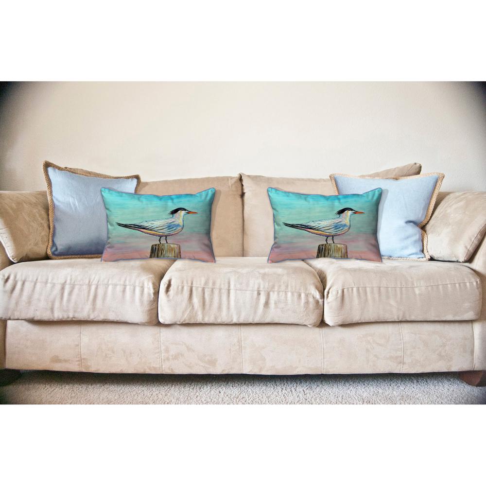 Royal Tern Large Indoor/Outdoor Pillow 16x20. Picture 3