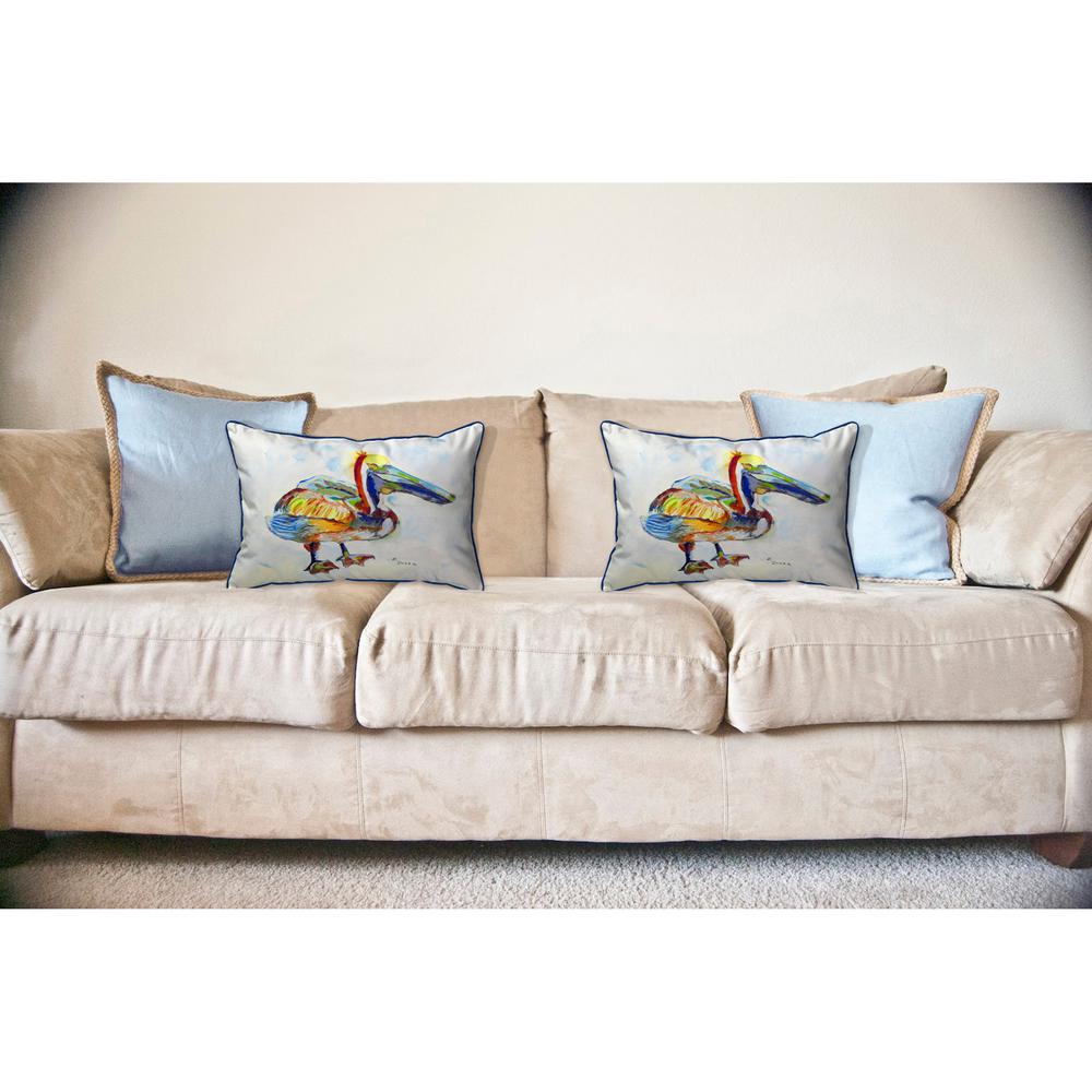 Heathcliff Pelican Large Indoor/Outdoor Pillow 16x20. Picture 3