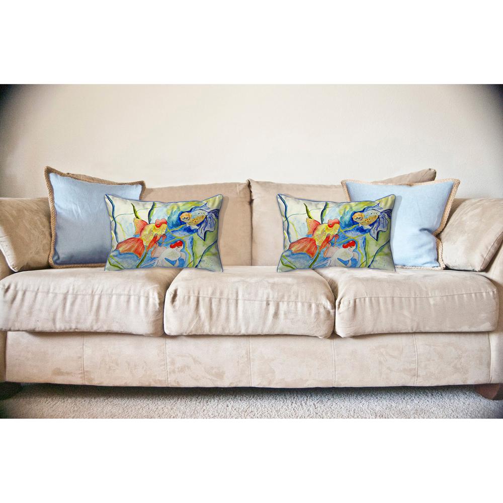 Fantails Large Indoor/Outdoor Pillow 16x20. Picture 3