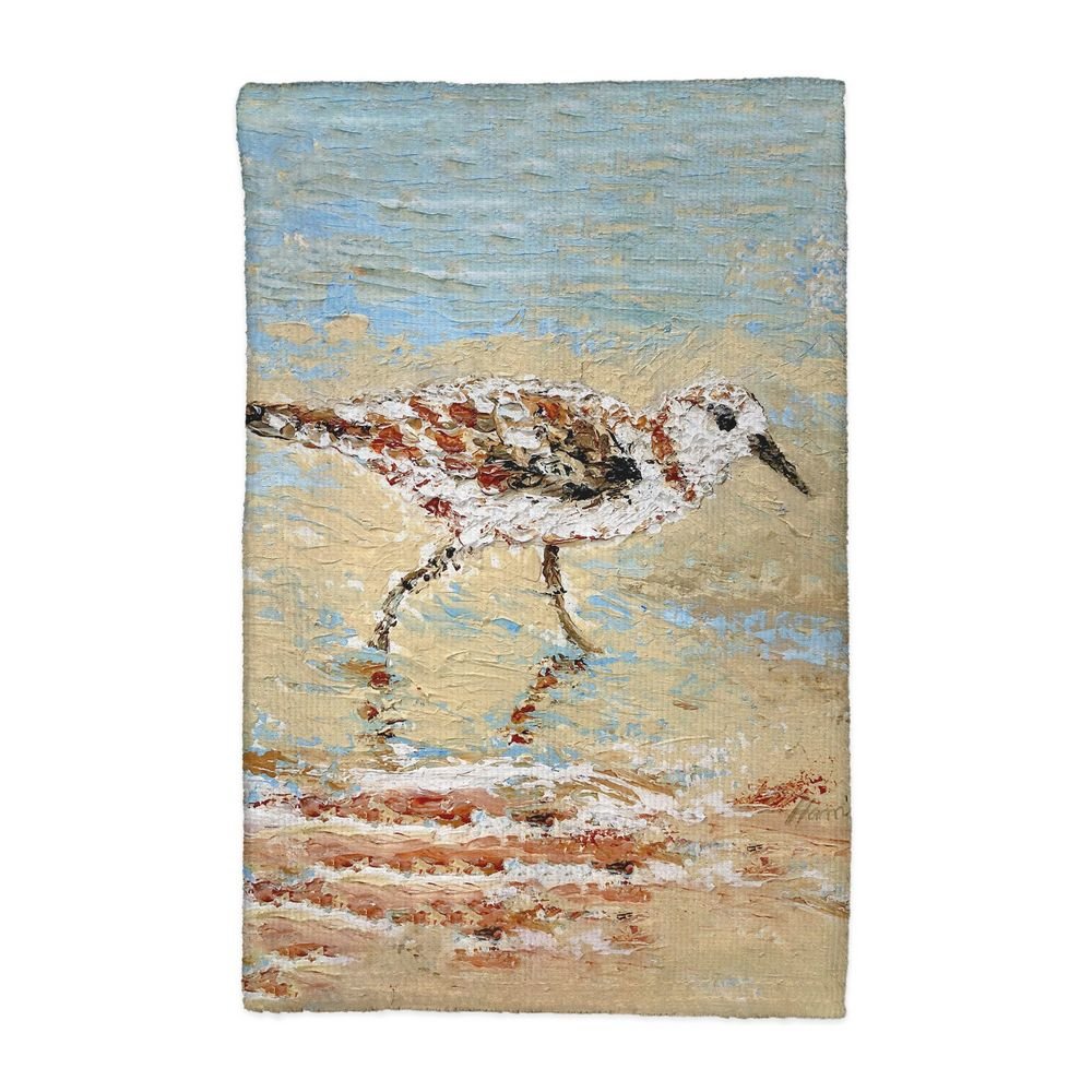 Lone Sandpiper Kitchen Towel. Picture 1