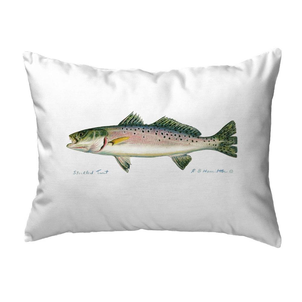 Speckled Trout Left Small Noncorded Pillow. Picture 1