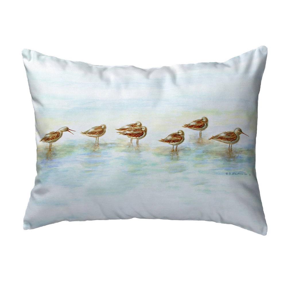 Avocets Small No-Cord Pillow 11x14. Picture 1