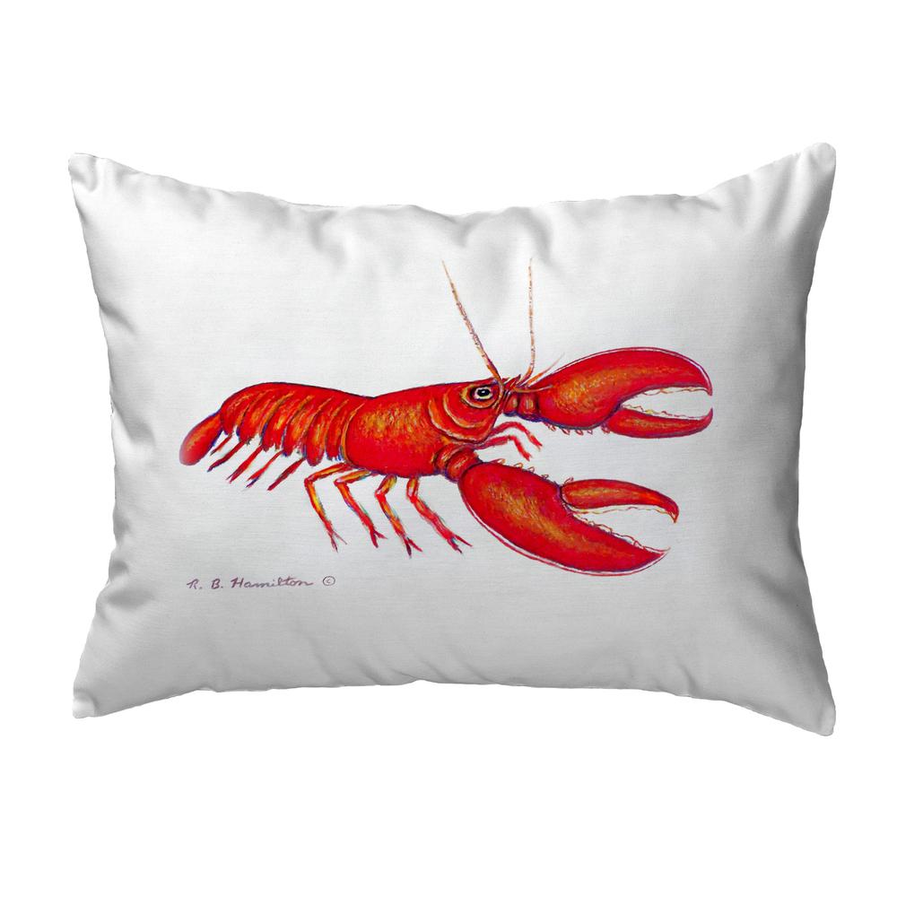 Red Lobster Small No-Cord Pillow 11x14. Picture 1
