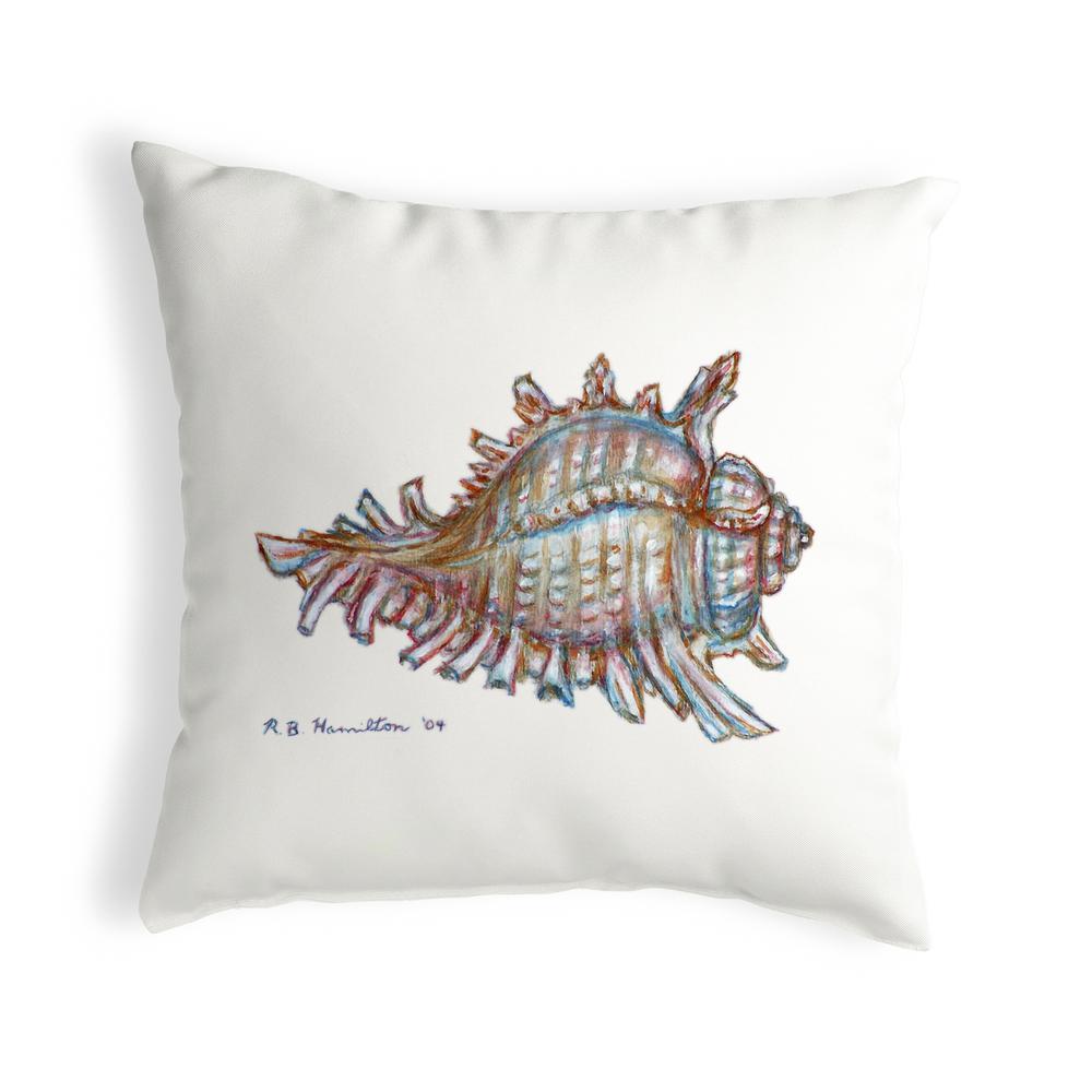 Conch Small No-Cord Pillow 12x12. Picture 1