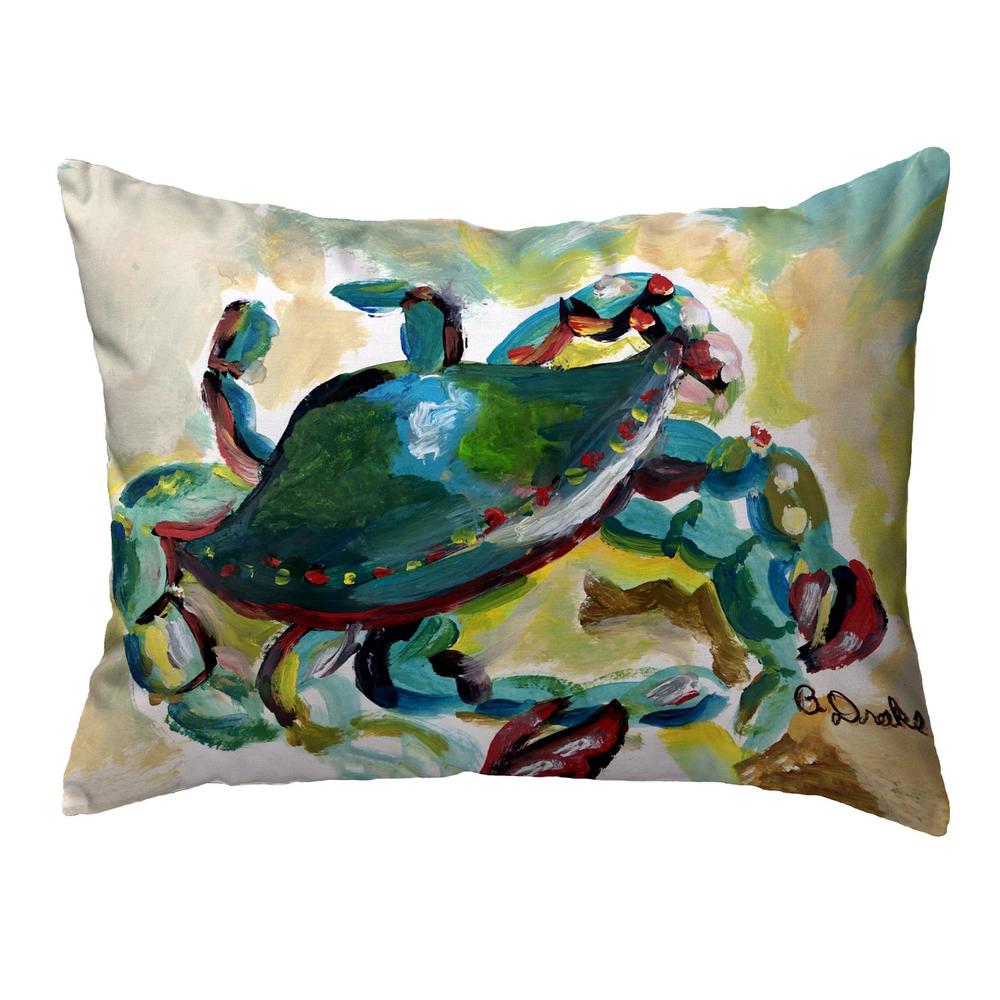 Colorful Crab 11x14 Small No Cord Pillow. Picture 1