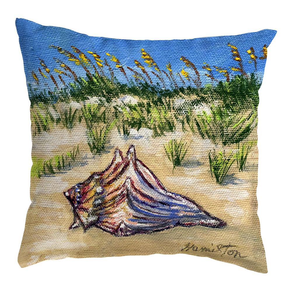 Conch Found 12x12 Small No Cord Pillow. Picture 1