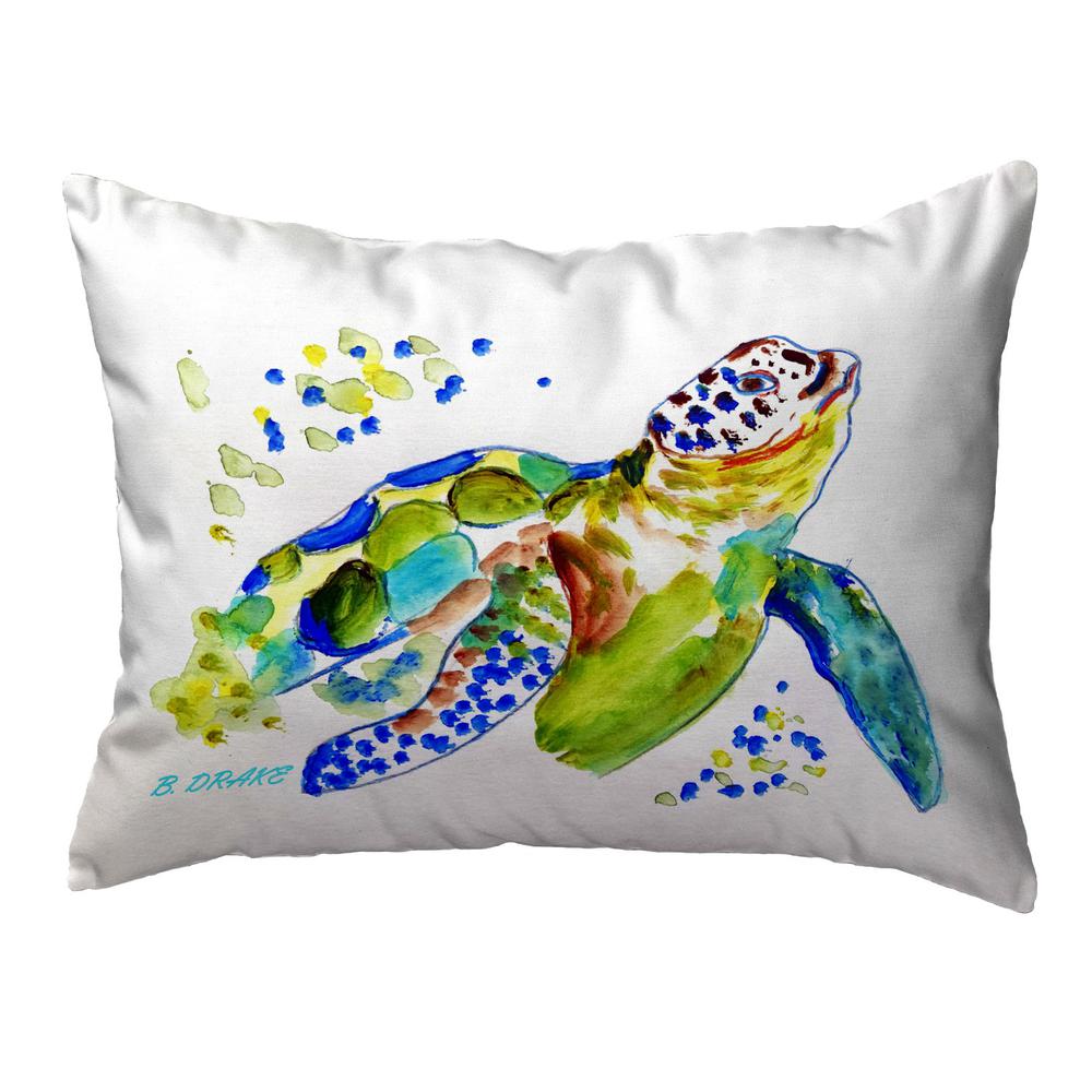 Baby Sea Turtle 11x14 Small No Cord Pillow. Picture 1