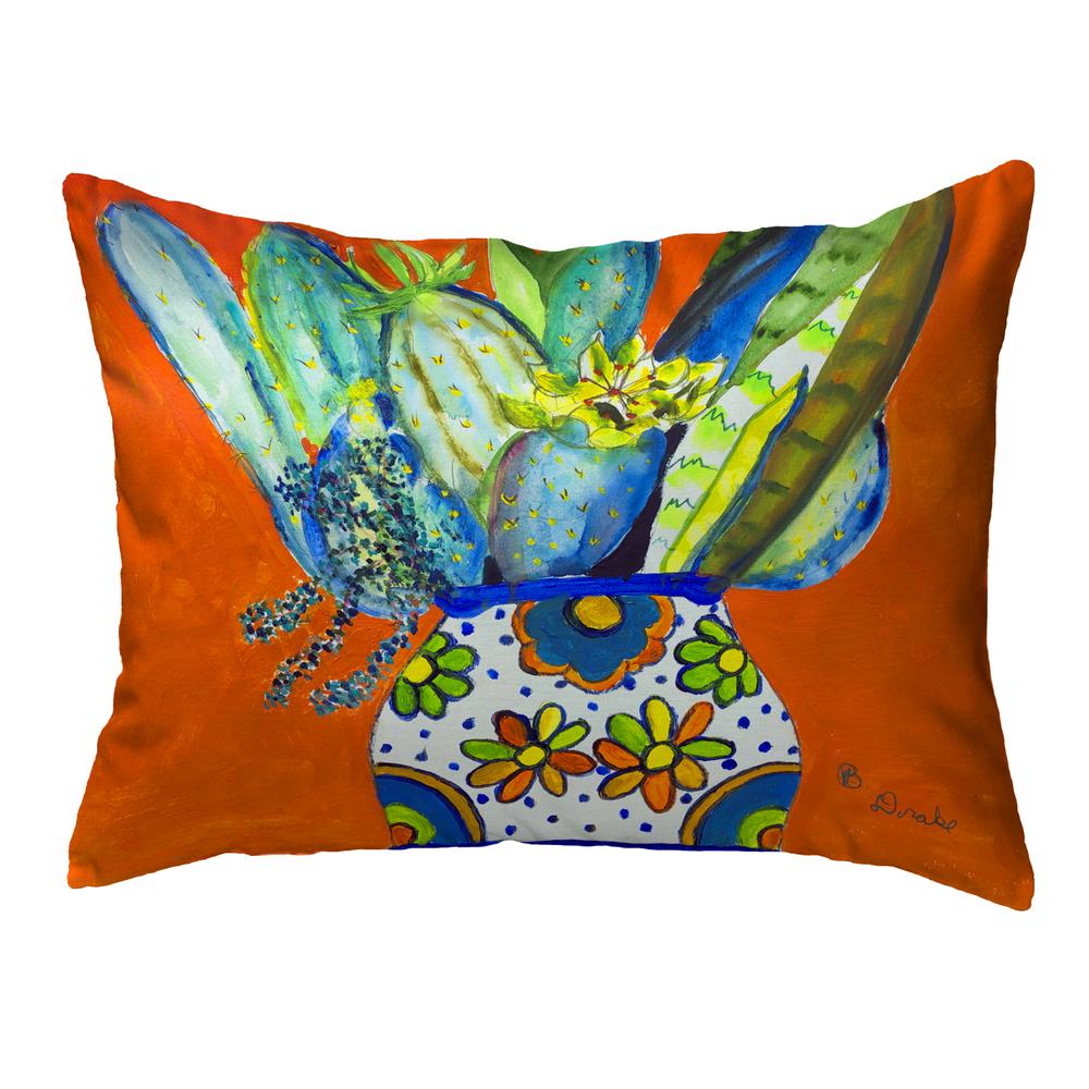 Potted Cactus Small Noncorded Pillow 11x14. Picture 1