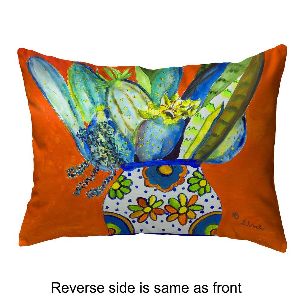 Potted Cactus Small Noncorded Pillow 11x14. Picture 2