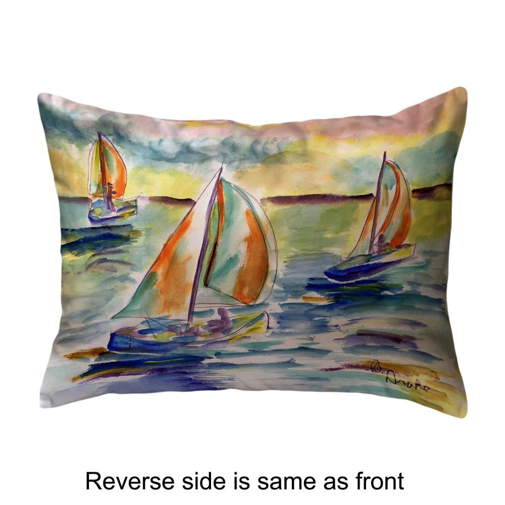 Sail Race Small Noncorded Pillow 11x14. Picture 2