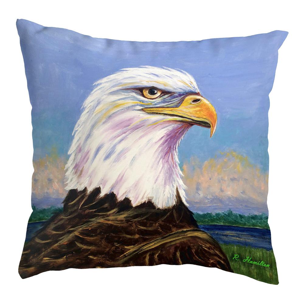 Eagle Portrait Small Noncorded Pillow. Picture 1