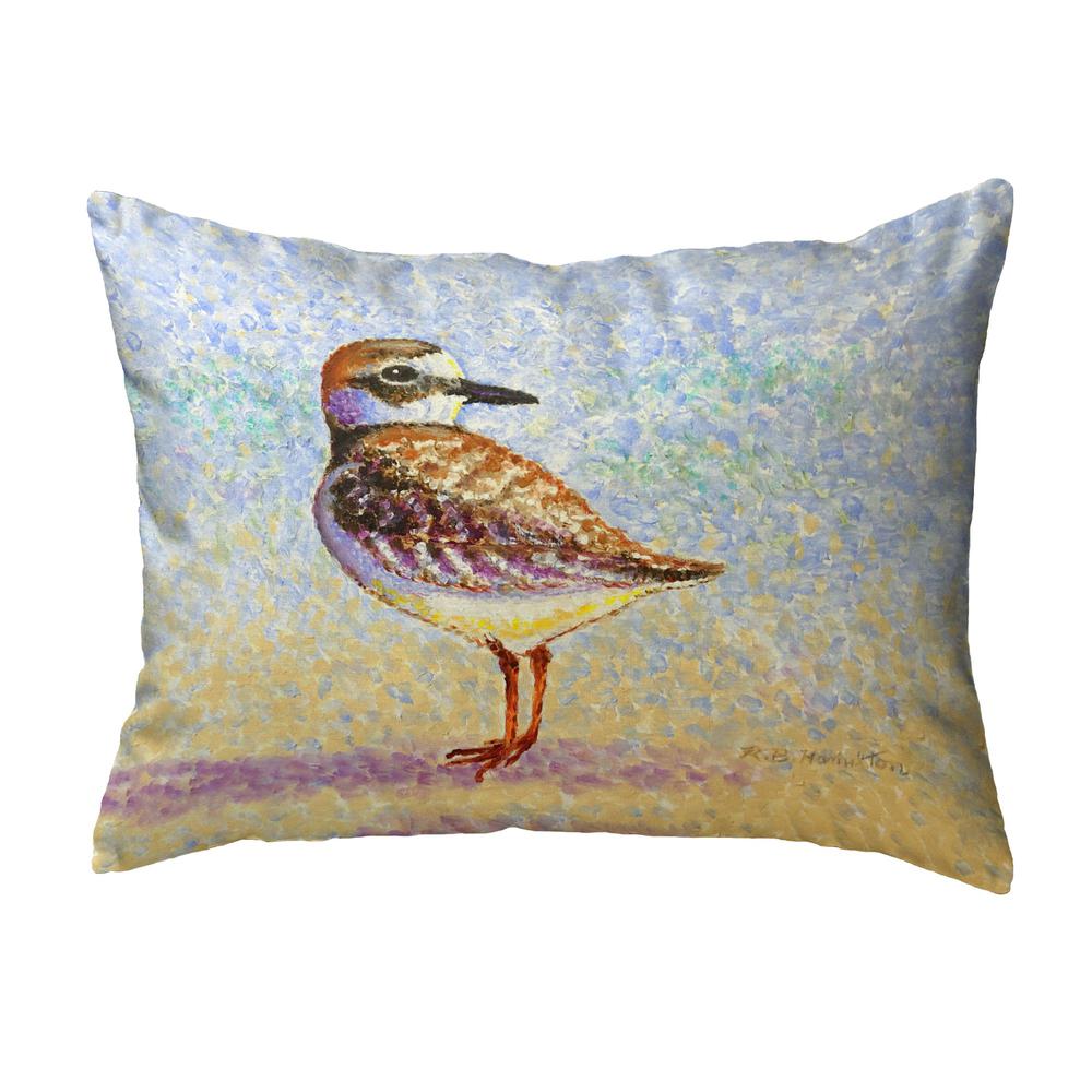 Wilson's Plover Small Noncorded Pillow 11x14. Picture 1