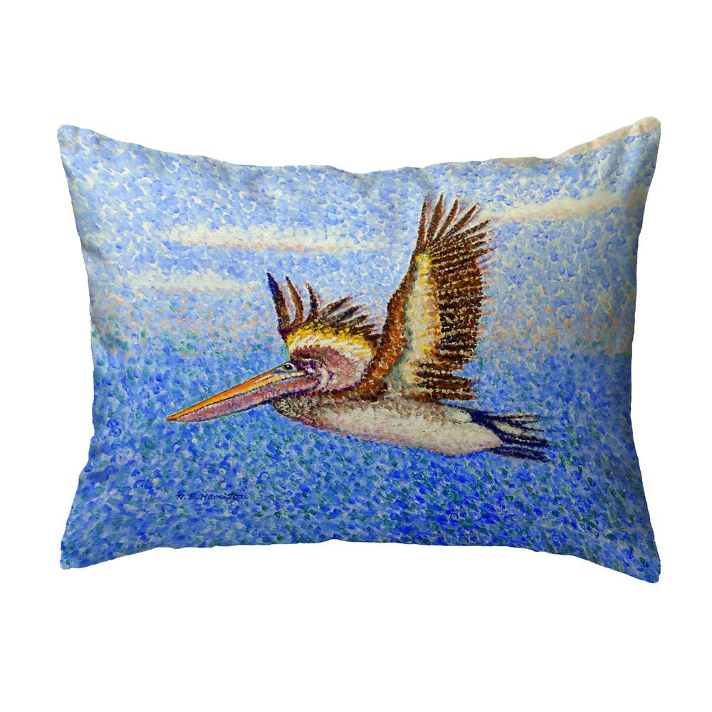 Flying Pelican Small Noncorded Pillow 11x14. Picture 1