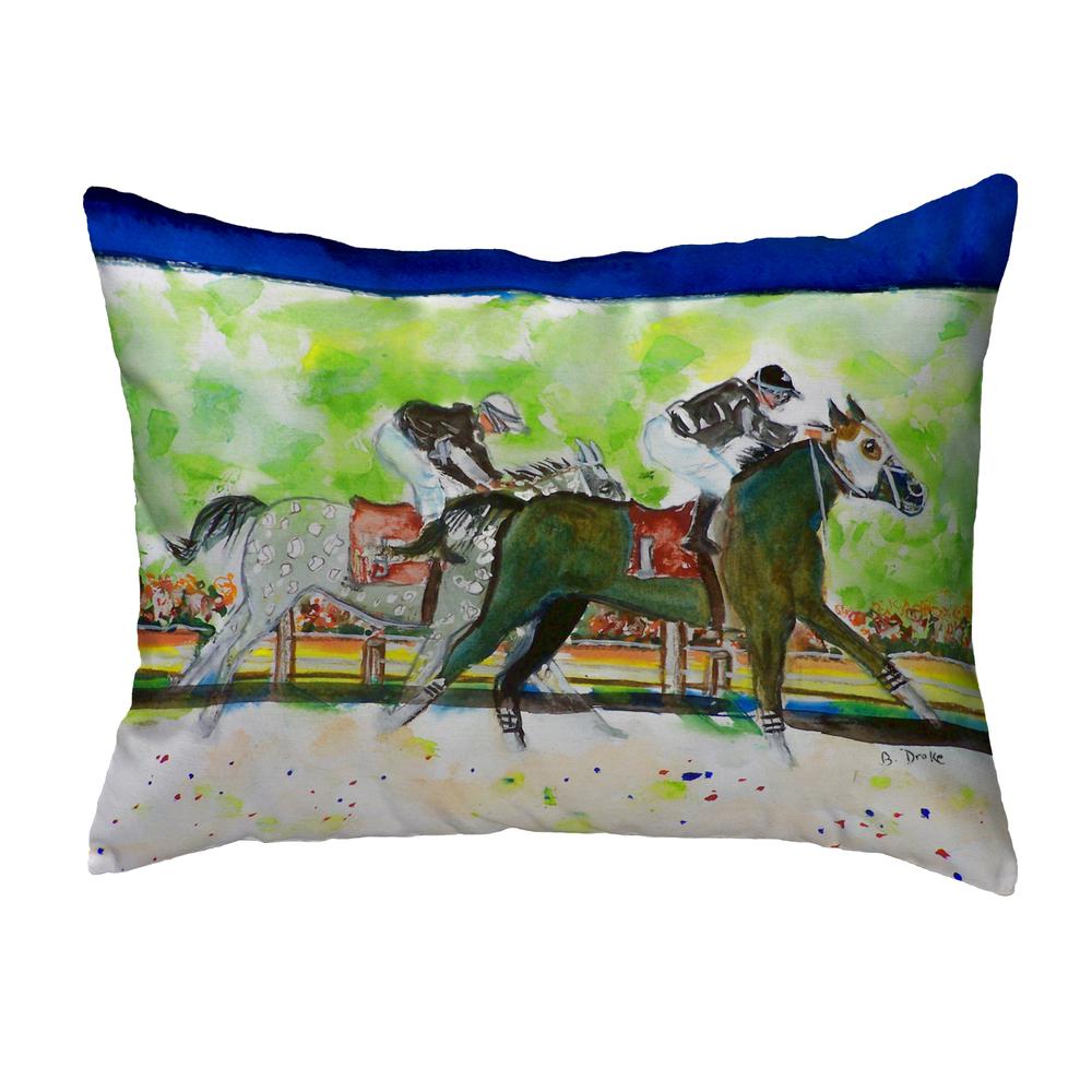 Close Race Small No-Cord Pillow 11x14. Picture 1